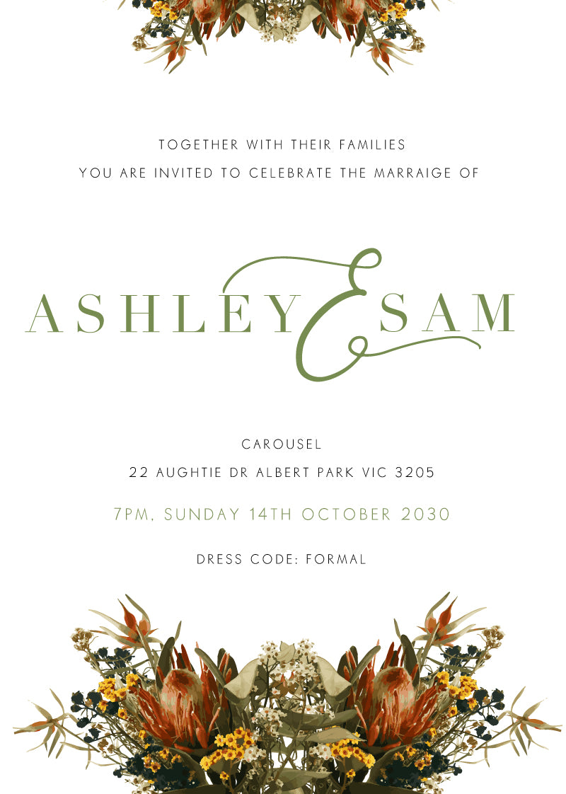 A Native Circle Wedding Invitations by Joanna H.