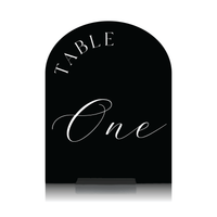 Classic Arched Acrylic Table Numbers