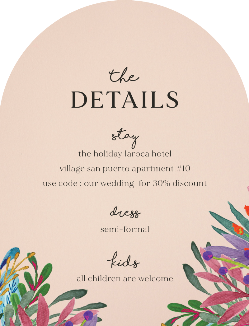 Botanical Flow Information Card by Ramoncita R.