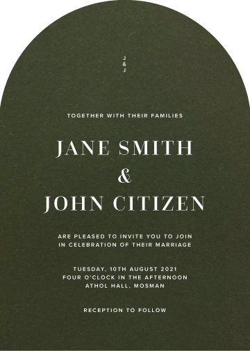 Jane Wedding Invitations by Hanna M.