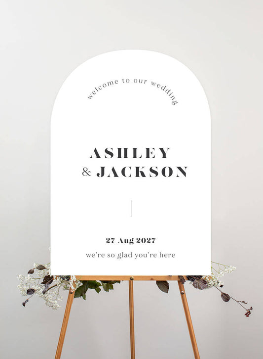 Arch Addiction Wedding Sign by Yunita Y.