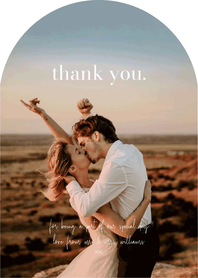 Arch Love Thank You Card by Beth D.
