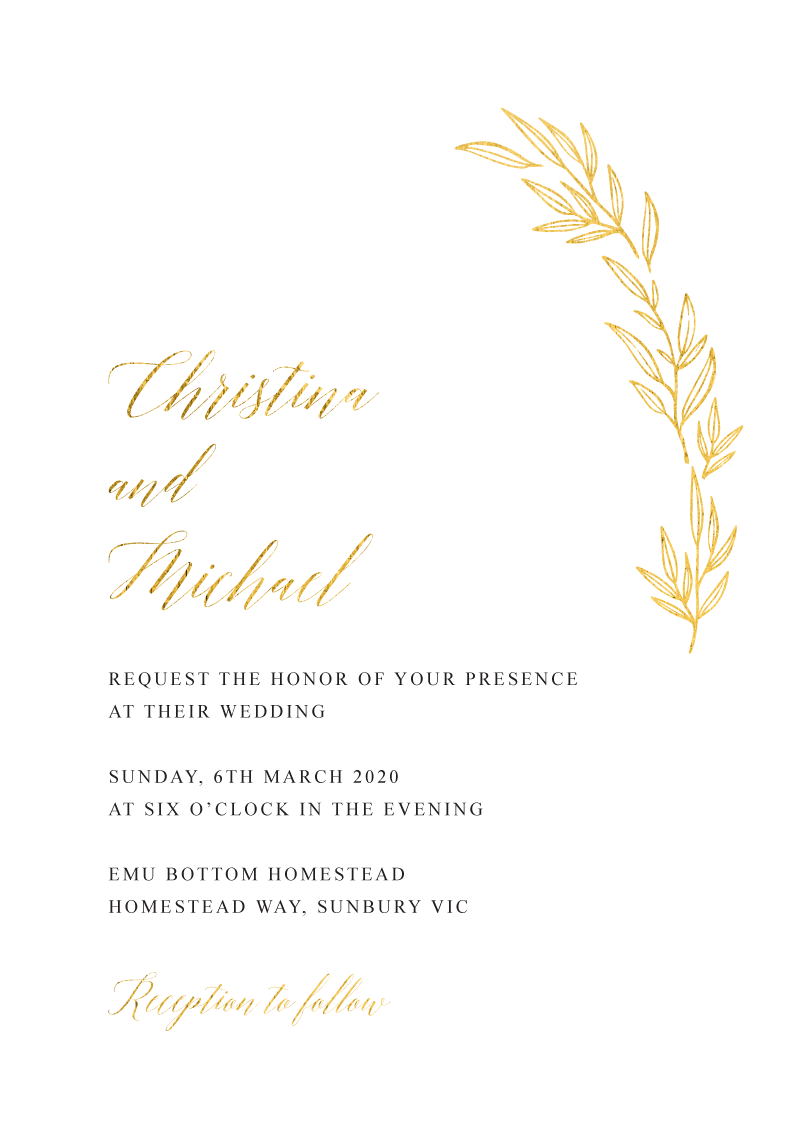 Athena's Crown Wedding Invitations by Inggrid H.