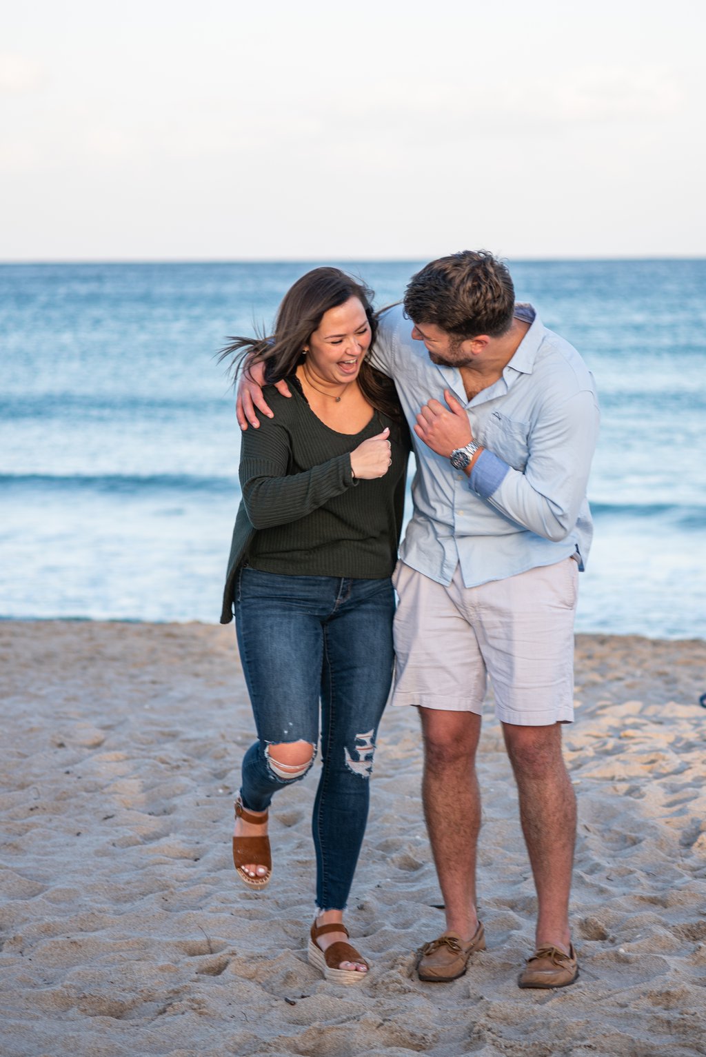 Aubrie in Delray Beach: Proposal / Engagement Photography