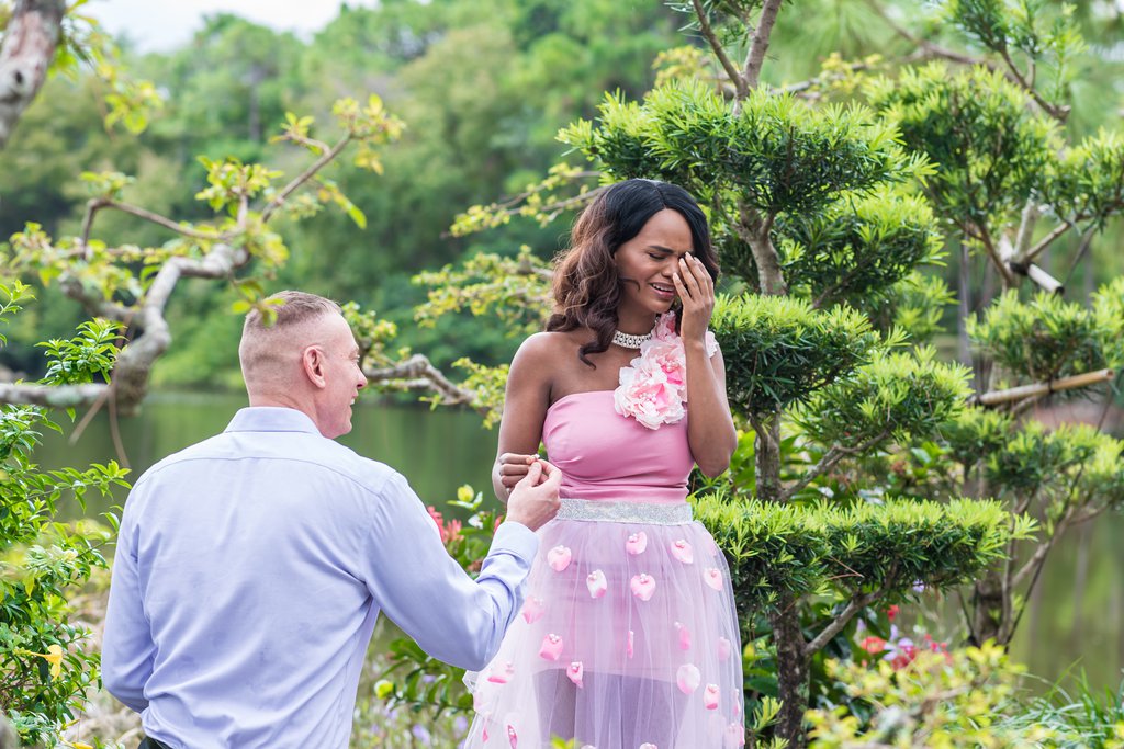 Aubrie in Delray Beach: Proposal / Engagement Photography