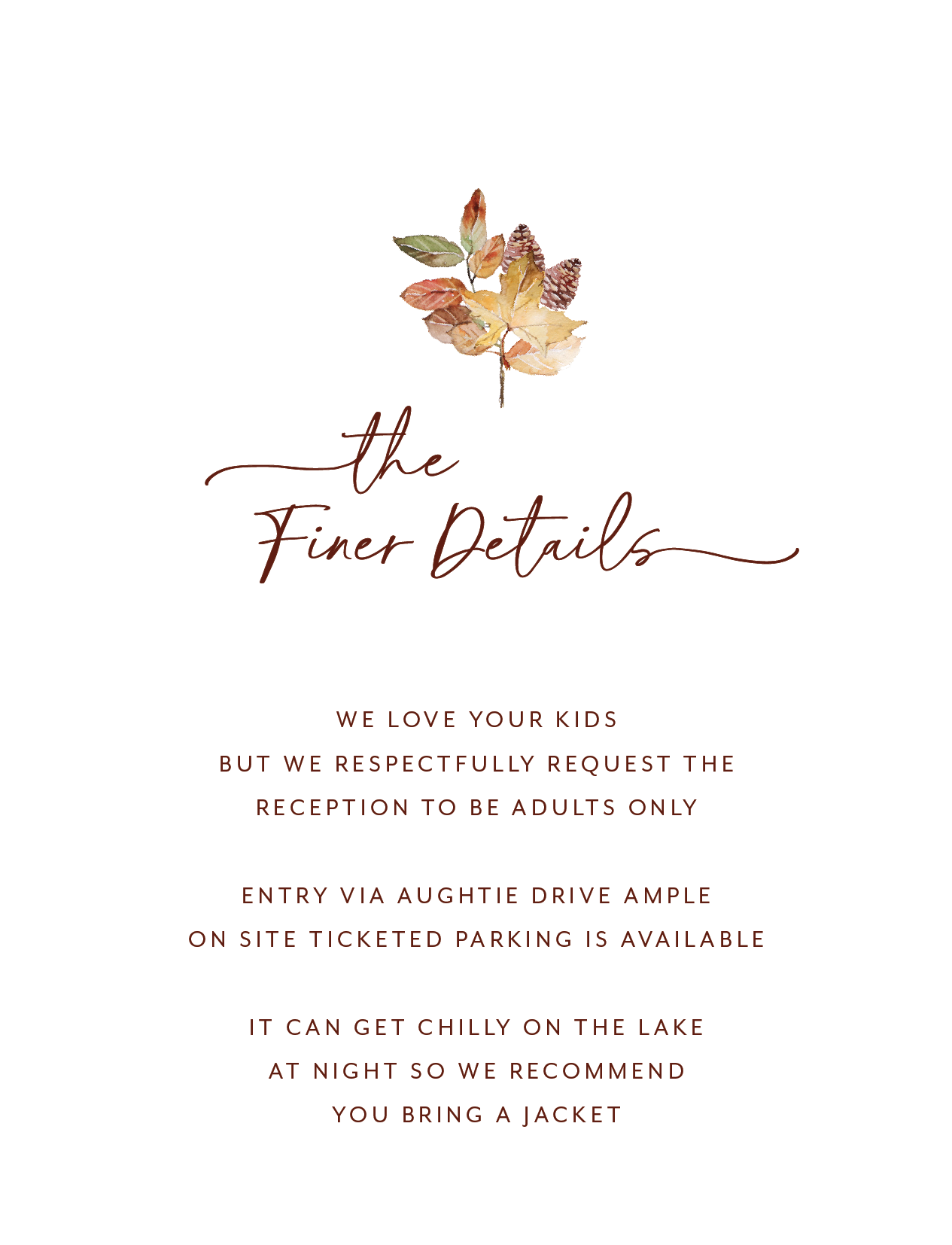 Autumn Tendril Information Card by Putri N.