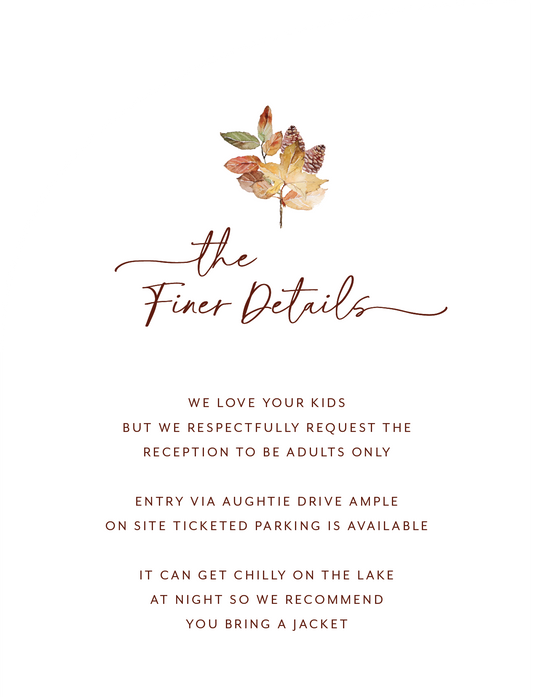 Autumn Tendril Information Card by Putri N.
