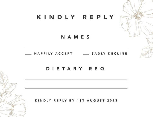 Avenir RSVP Cards by Yunita Y.