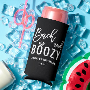 Bach and Boozy Bachelorette Bridal Party Seltzer Can Cooler