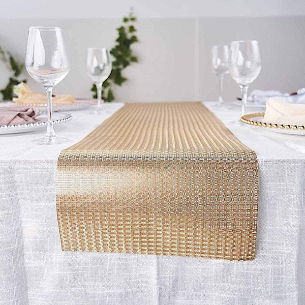 12x108 in Glitter Circle Design Paper Disposable Table Runner