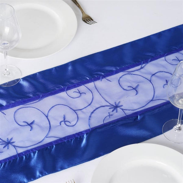 Embroidered Organza Table Runner
