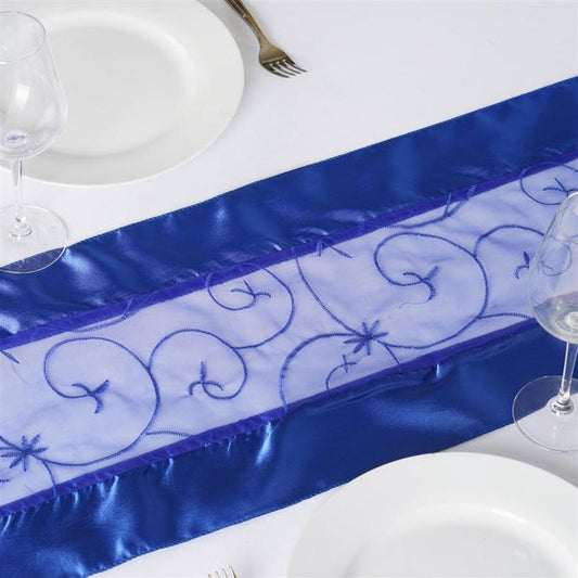 Embroidered Organza Table Runner