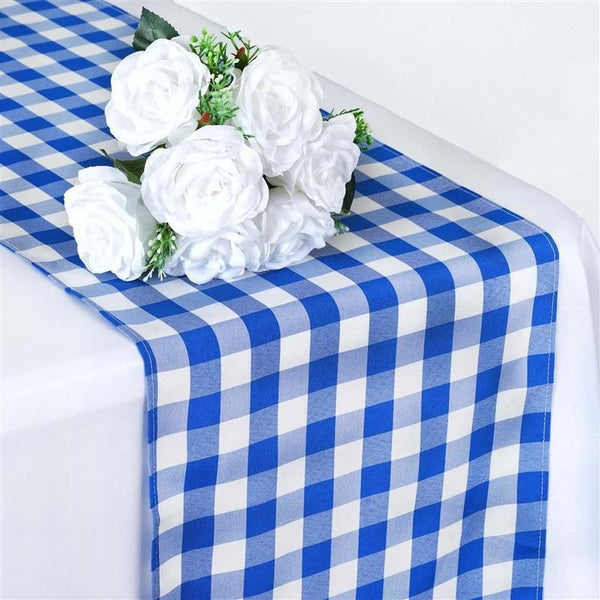 Gingham Checkered Table Runner