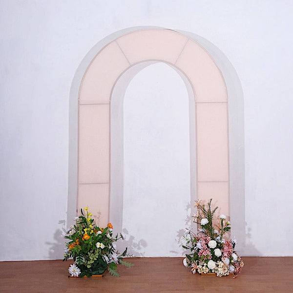 8 feet Fitted Spandex Double Open Arch Backdrop Stand Cover