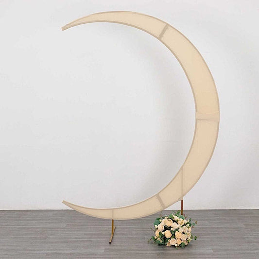 7.5 feet Fitted Spandex Crescent Moon Wedding Arch Backdrop Stand Cover