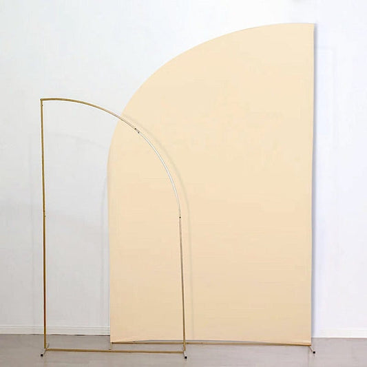 8 feet Fitted Spandex Half Moon Wedding Arch Backdrop Stand Cover