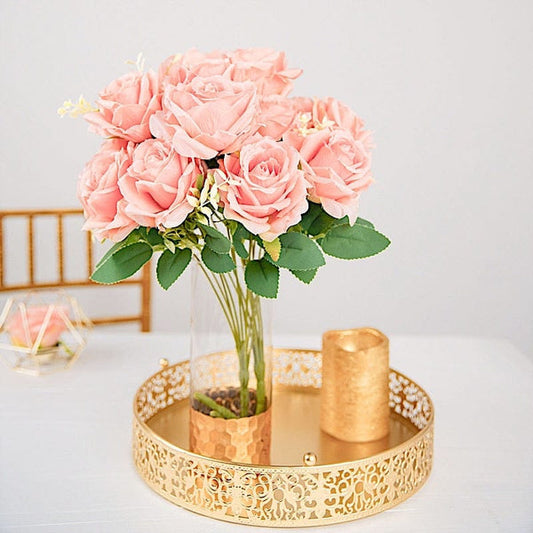 18 in tall Silk Rose Bushes Artificial Flowers