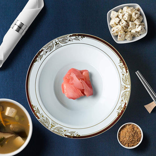 10 pcs 12 oz Disposable White Plastic Bowls