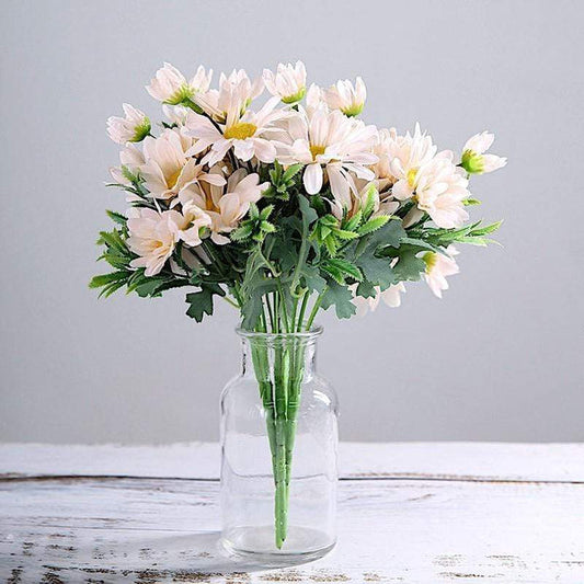 4 11 in tall Daisy Bushes Silk Artificial Flowers