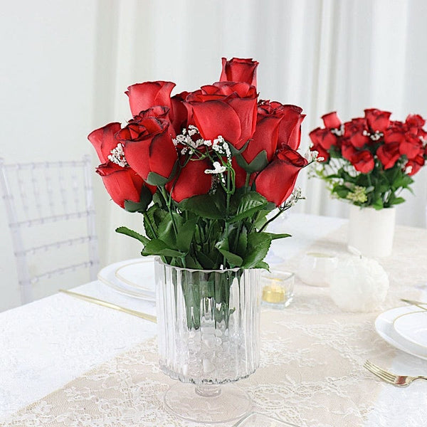 84 Silk Rose Buds Artificial Flowers DIY Wedding Centerpieces