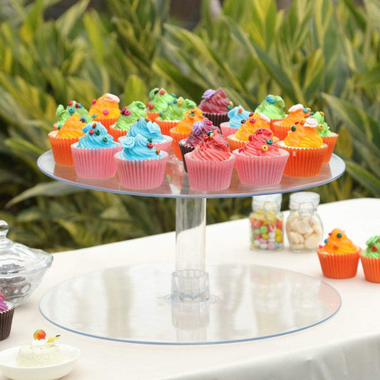 16" tall 1 Tier Centerpiece Cake Cupcake Stand Set