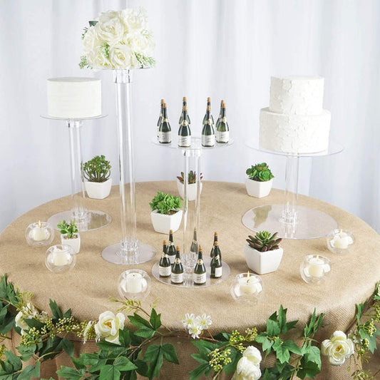 4 Tiers 16" Acrylic CupCake Stand Set