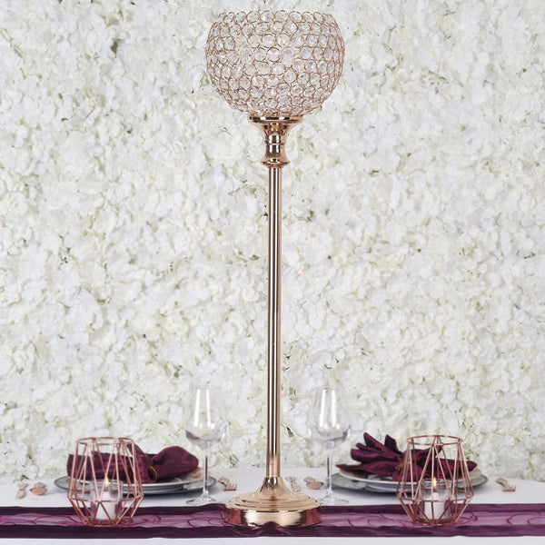 37" tall Faux Crystal Beaded Wedding Centerpiece
