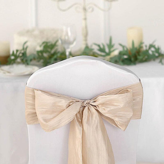 5 Crinkle Accordion Taffeta Chair Sashes