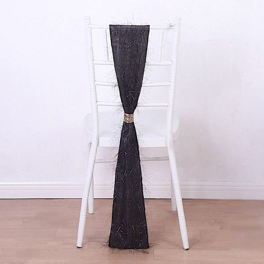 5 Polyester with Metallic Fringe Chair Sashes