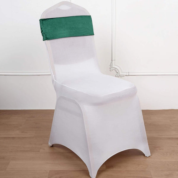 5 pcs Velvet Ruffled Stretch Chair Sashes