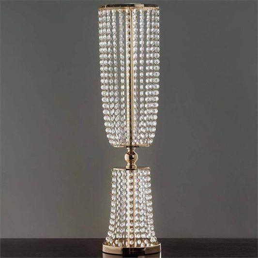 32" tall Faux Crystals Beaded Wedding Centerpiece