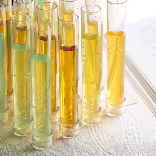 16 pcs 1 oz Clear Plastic Disposable Jello Shot Test Tubes with Tray