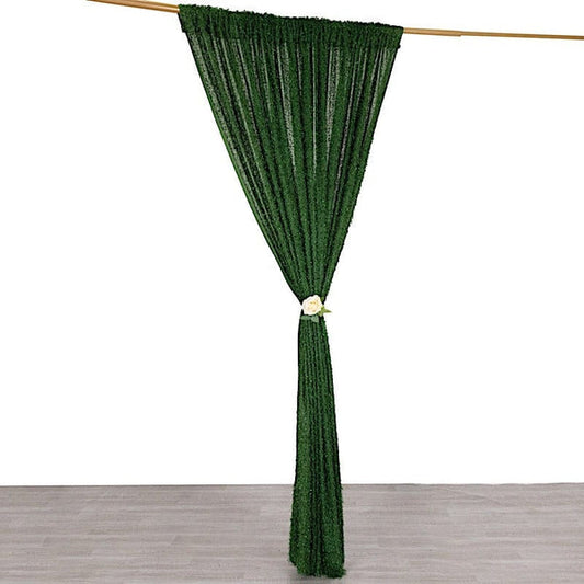 8x8 feet Shaggy Fringe Polyester Backdrop Curtain Panel