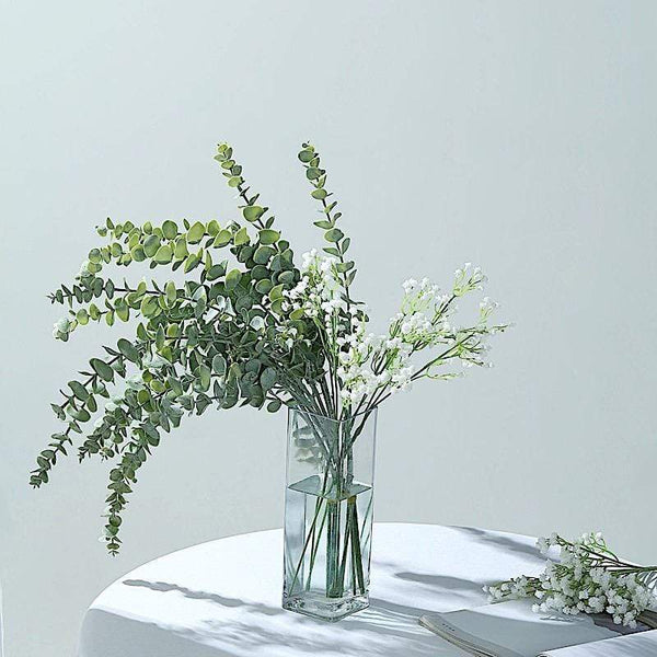 3 Frosted Green 30 in Artificial Eucalyptus Leaves Sprays Stems