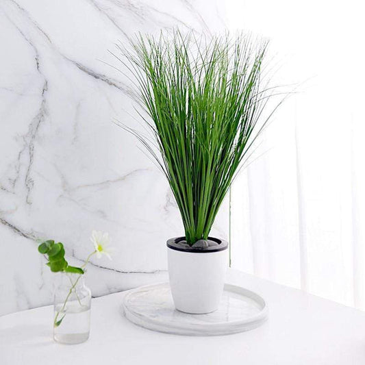 3 Green 20 in tall Artificial Grass Sprays Stems