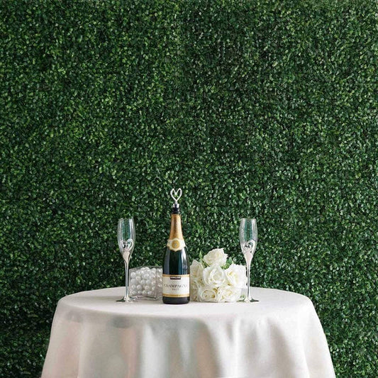 4 pcs Green Boxwood Leaves Wall Backdrop Panels