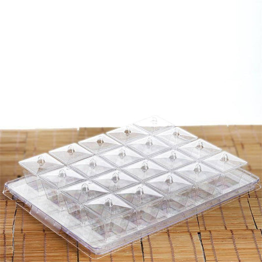 20 pcs 3 oz Clear Plastic Disposable Dessert Cups With Lids and Serving Tray