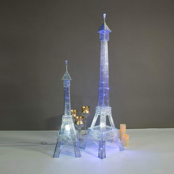 39" Eiffel Tower with 80 LED Lights - Wedding Party Centerpiece Home Decorations