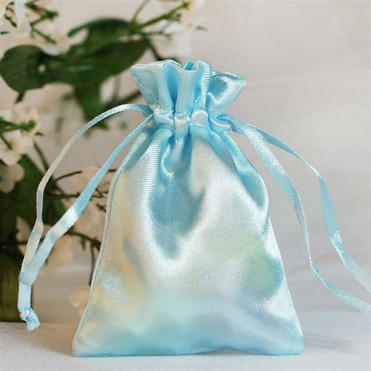 12 pcs 3x4" Satin Favor Bags with Pull String