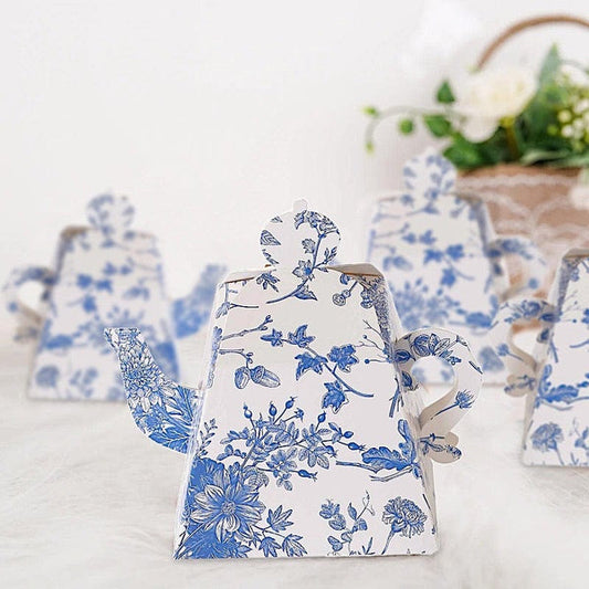 25 Mini Teapot 4 in Gift Boxes with Floral Print