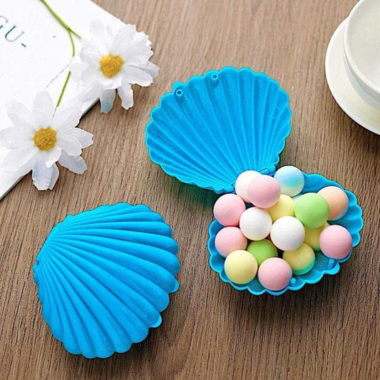12 pcs 3.5" Mini Seashells Favor Holders Candy Gift Boxes