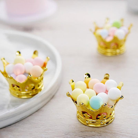 12 pcs 3 in Mini Crowns Favor Holders