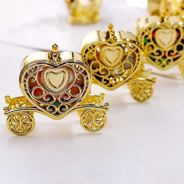 12 pcs 4 in long Mini Heart Carriage Favor Holders