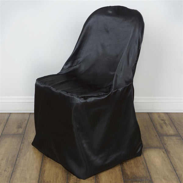 Satin Folding Wedding Chair Cover Party Supplies