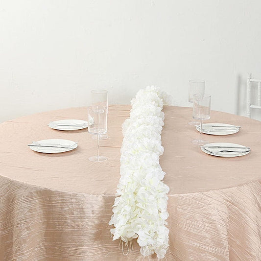 10 pack 6.5 ft long White Wisteria Vines Artificial Flower Garlands