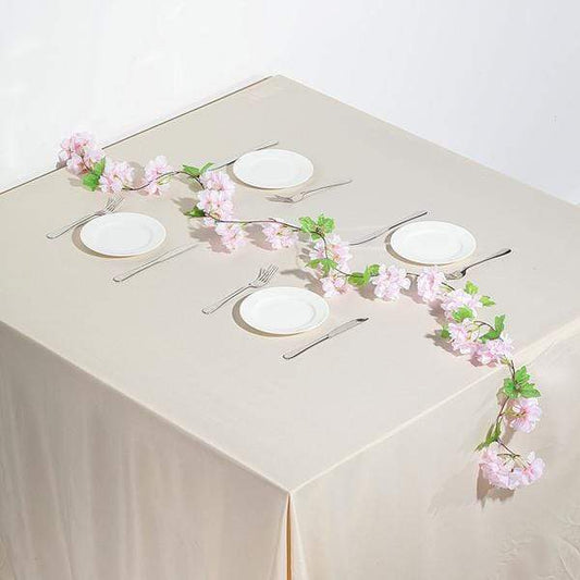 2 pcs 7 feet Silk Cherry Blossom Flower Garlands