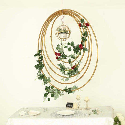 36 in wide Metal Round Hoop Hanging Wreath Ring