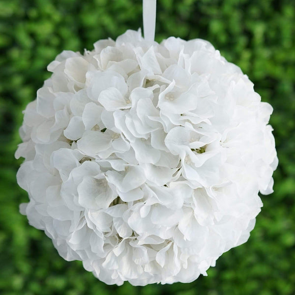 4 pcs 7 inch Hydrangea Kissing Flower Balls
