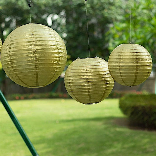8 pcs Large Assorted Size 6" 8" 10" 14" Hanging Paper Lanterns
