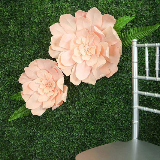 2 pcs 24" wide Artificial Daisy Flowers for Wall Backdrop